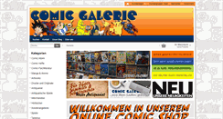 Desktop Screenshot of comic-galerie-shop.de