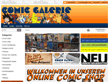 Tablet Screenshot of comic-galerie-shop.de